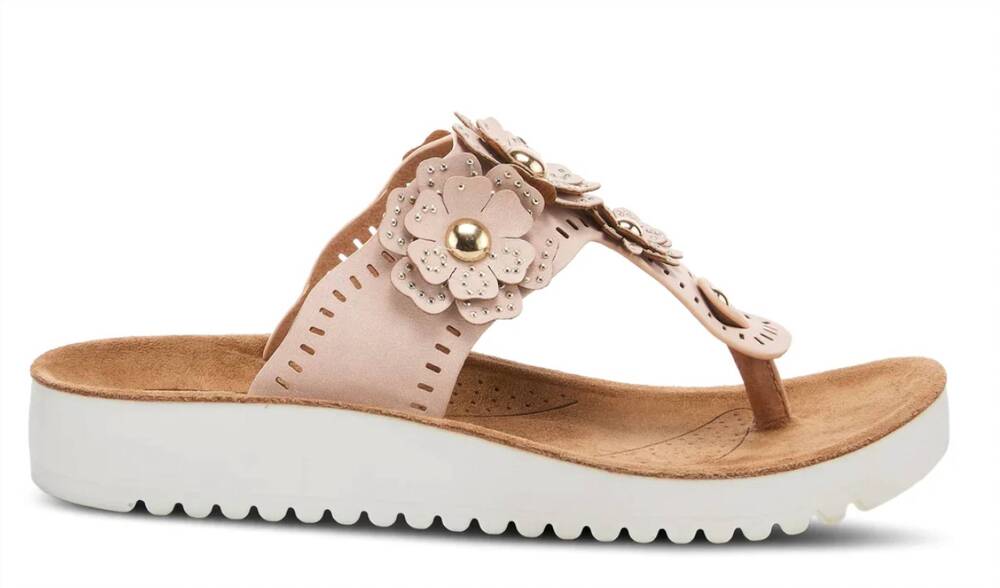NEW FLEXUS women's bayview sandals in blush